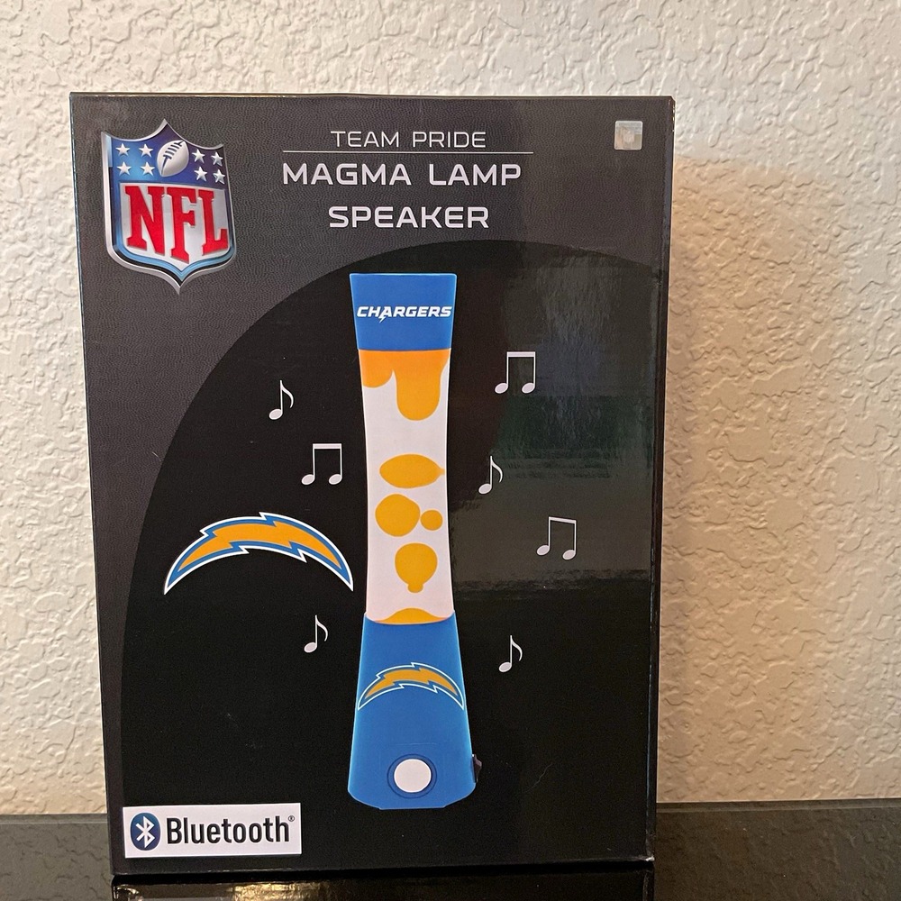 NFL Los Angeles Chargers Team Pride Magma Lamp Bluetooth Speaker Blue/Orange